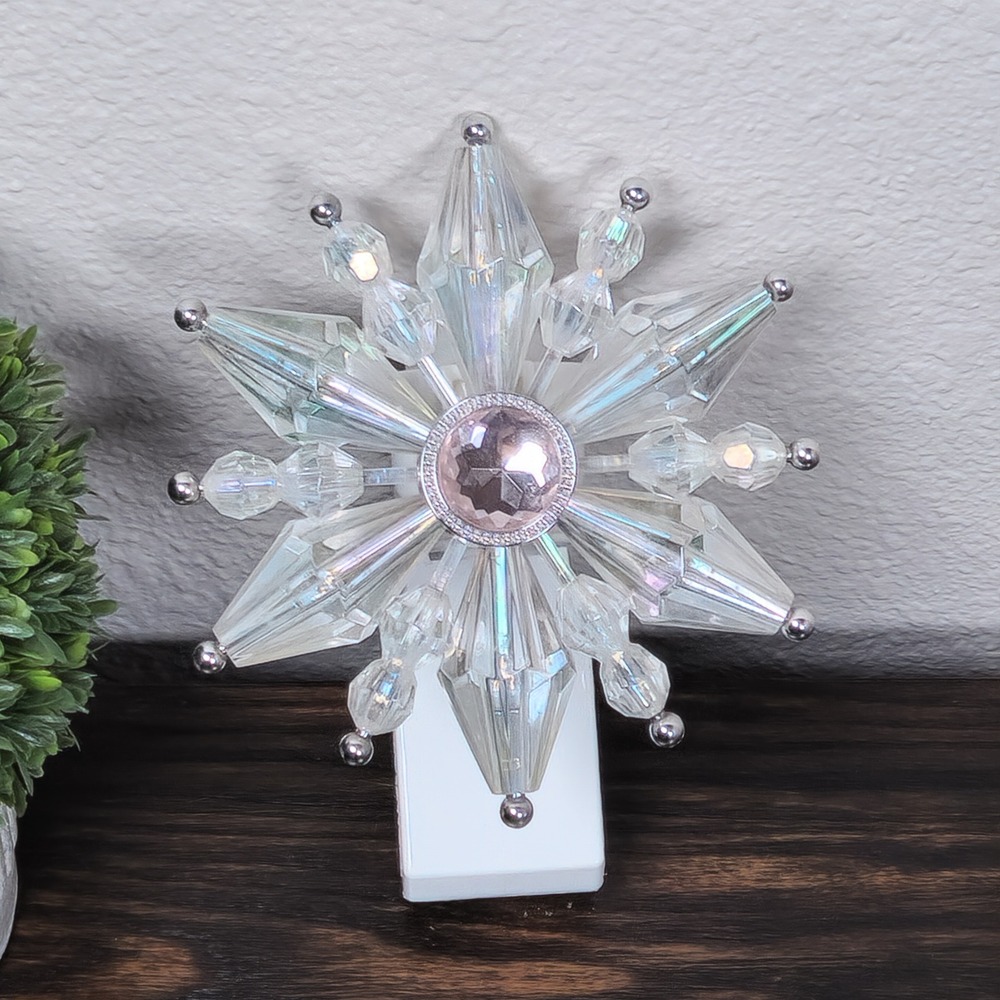 Bath‎ & Body Works Wallflower Sparkling Snowflake Plug-In Pink Gem Accent